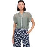 Silk Πουκάμισο Με Ασορτί Τοπ, 30-5559-125 ,Μέντα Τοπ , Toi Moi